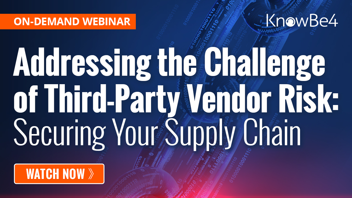 Addressing the Challenge of Third-Party Vendor Risk: Securing Your Supply Chain